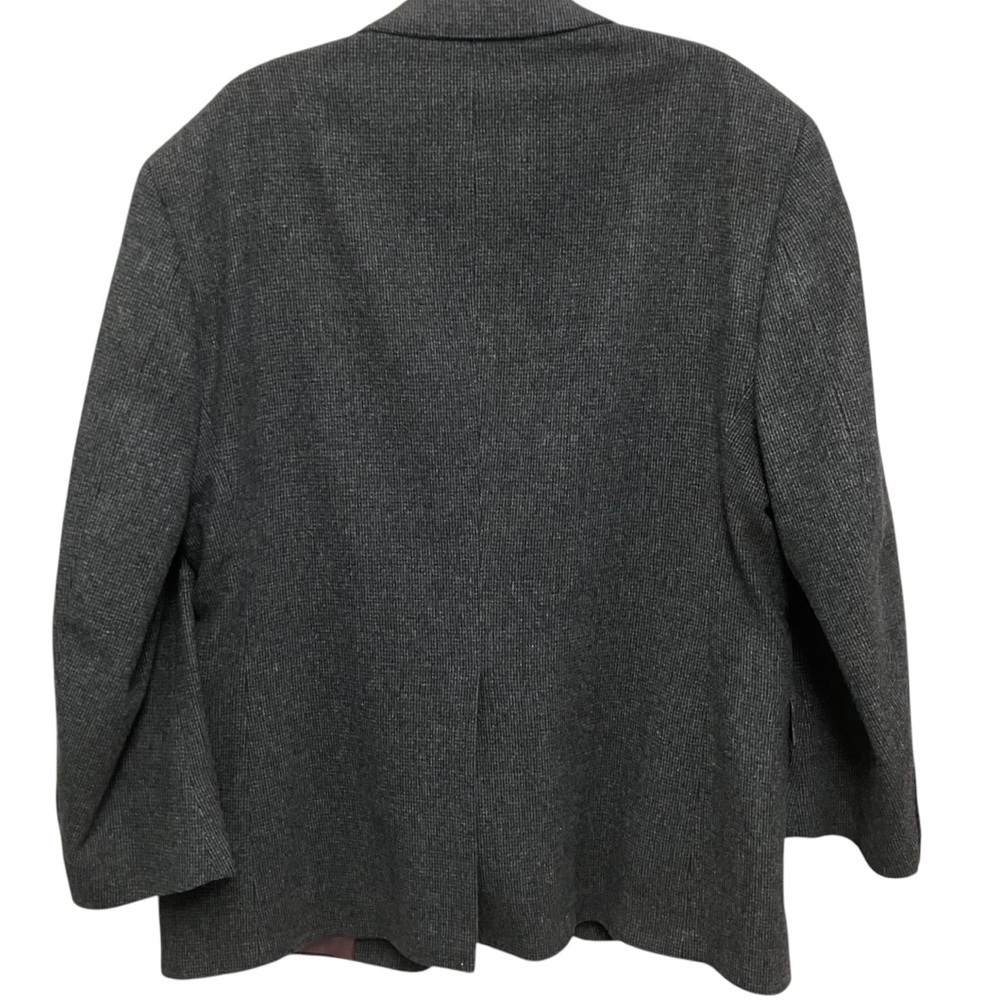 Chereskin Camel Hair Blend Blazer Gray Checkered  Sports Coat‎ Jacket Mens 42R - Picture 2 of 9